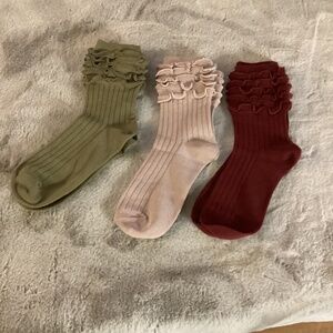 NWOT ankle boot socks 3 pair bundle